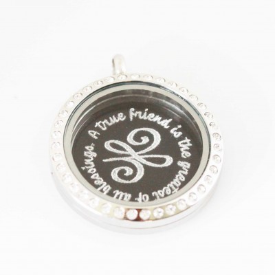 A True Friend - Plate and Locket Set